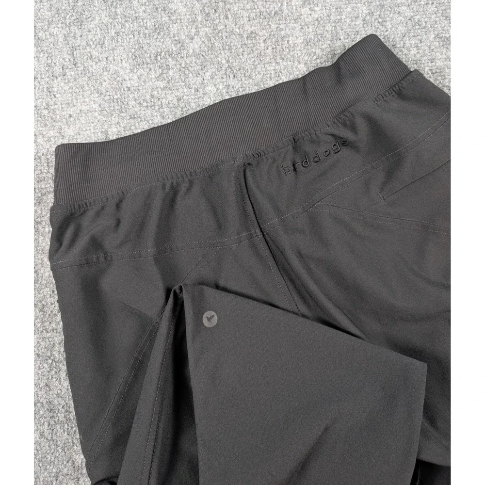 Birddogs Jogger Pants Mens Small‎ Black Lined Performance Drawstring